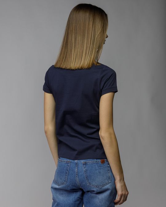 KÉK NŐI RÖVID UJJÚ PÓLÓ 2D26SS4528SS0105