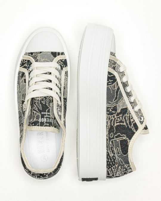 FEKETE NŐI SNEAKER  - ELENA DE26SS3514CA BF