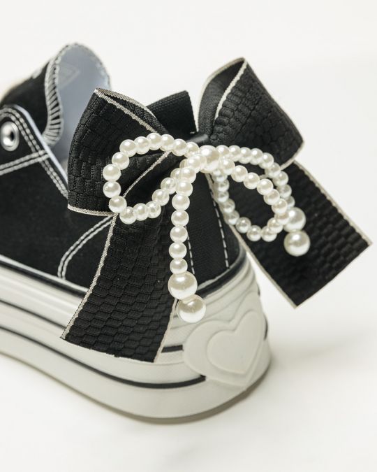 FEKETE NŐI SNEAKER  - NINA DE26SS5505CA BF