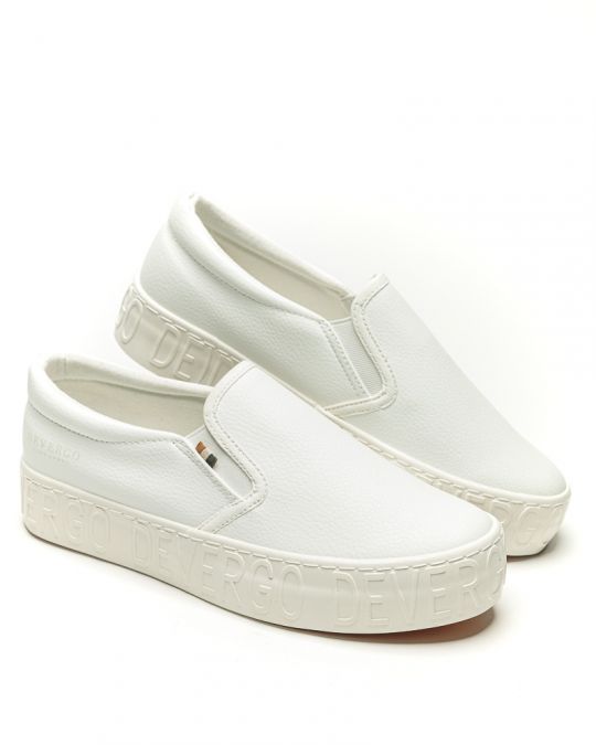 WHITE WOMEN'S BALLERINA  - HELIA PU DE26SS3515PU KD