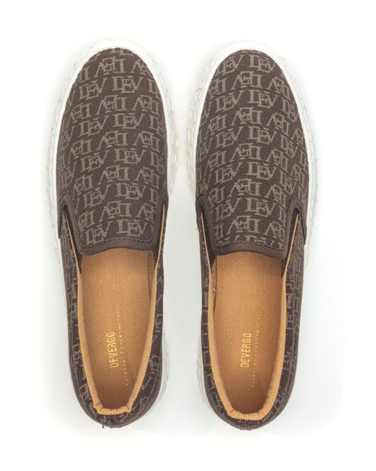 BROWN WOMEN'S BALLERINA  - HELIA DEV DE26SS3515DV KD