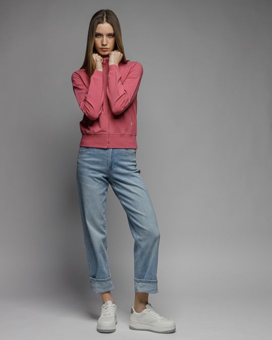 PINK WOMEN'S ZIP SWEATER 2D26SS4586KA0705