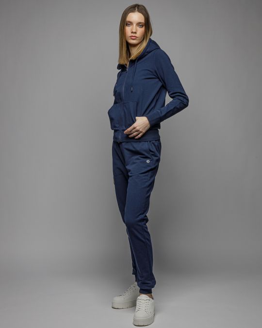 KÉK NŐI KAPUCNIS CIPZÁRAS PULÓVER 2D26SS4587KA0705