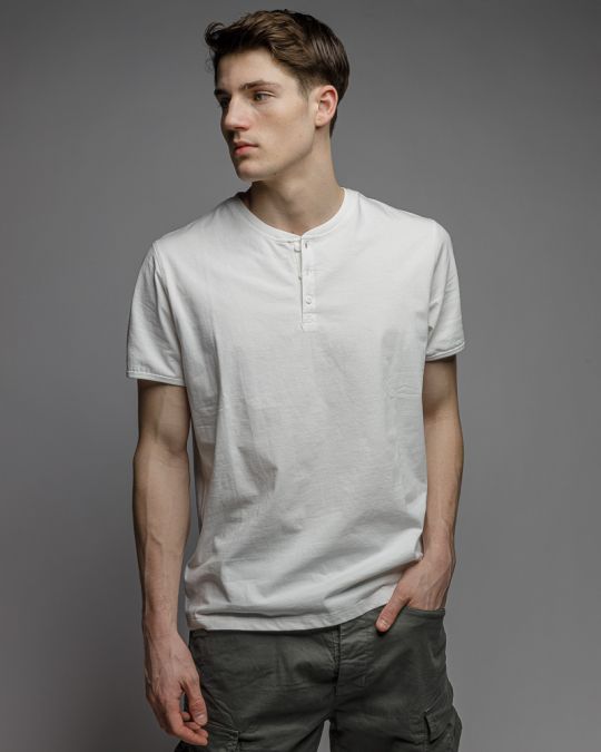 WHITE MEN'S SHORT SLEEVE T-SHIRT 1D26SS4023SS0105