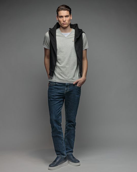 GREY FÉRFI RÖVID UJJÚ PÓLÓ 1D26SS4055SS0105