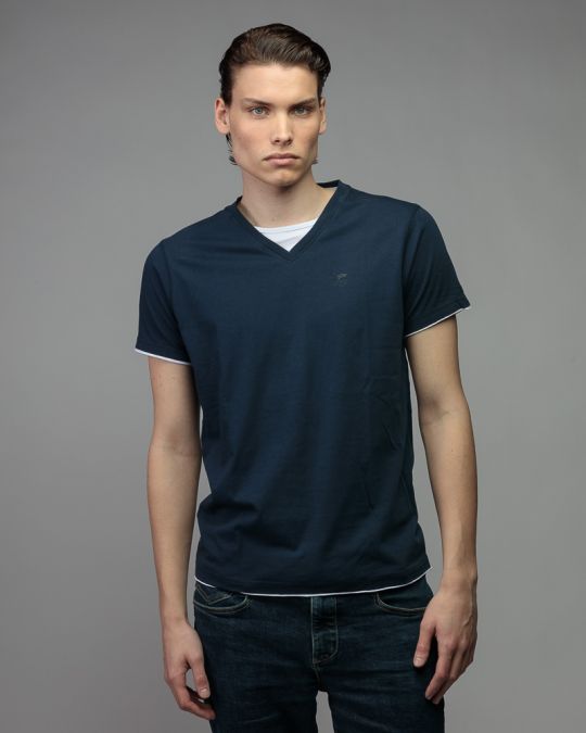 KÉK MEN'S SHORT SLEEVE T-SHIRT 1D26SS4055SS0105