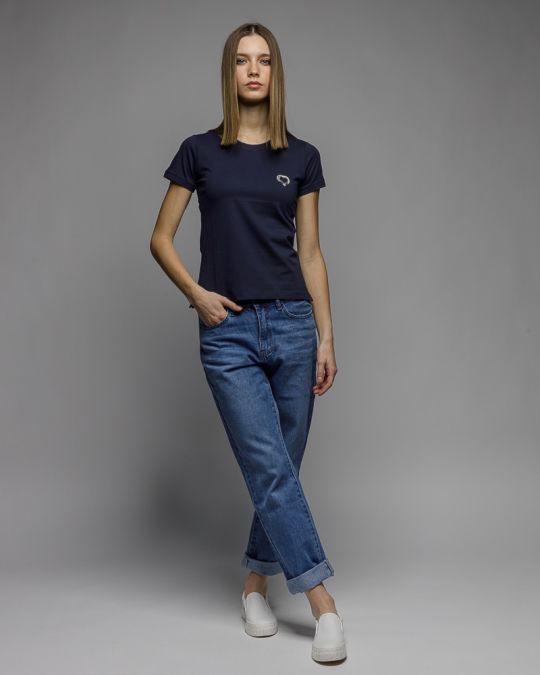 KÉK NŐI RÖVID UJJÚ PÓLÓ 2D26SS4530SS0105