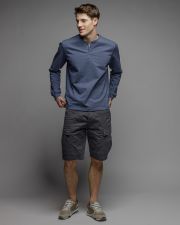 BLUE MEN'S LONG SLEEVE T-SHIRT