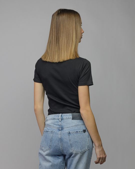 FEKETE NŐI RÖVID UJJÚ PÓLÓ 2D26SS4520SS3305