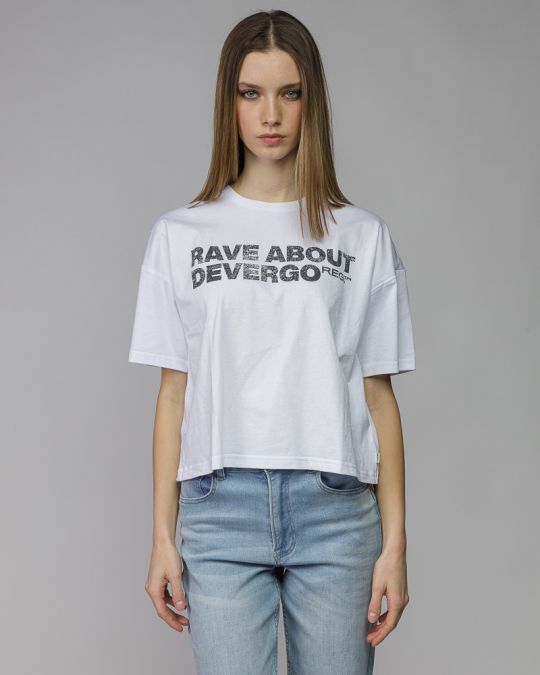 WHITE WOMEN'S SHORT SLEEVE T-SHIRT 2D26SS4526SS0105