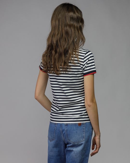 KÉK NŐI RÖVID UJJÚ PÓLÓ 2D26SS4528SS0105