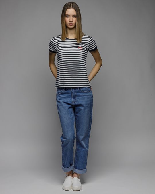 BLUE WOMEN'S SHORT SLEEVE T-SHIRT 2D26SS4530SS0105