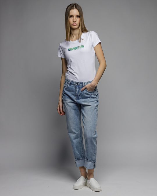 FEHÉR NŐI RÖVID UJJÚ PÓLÓ 2D26SS4541SS0105