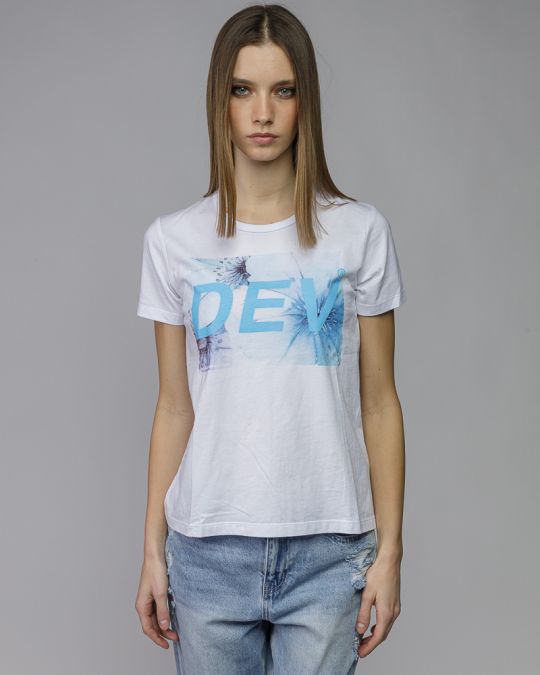 WHITE WOMEN'S SHORT SLEEVE T-SHIRT 2D26SS4540SS0105
