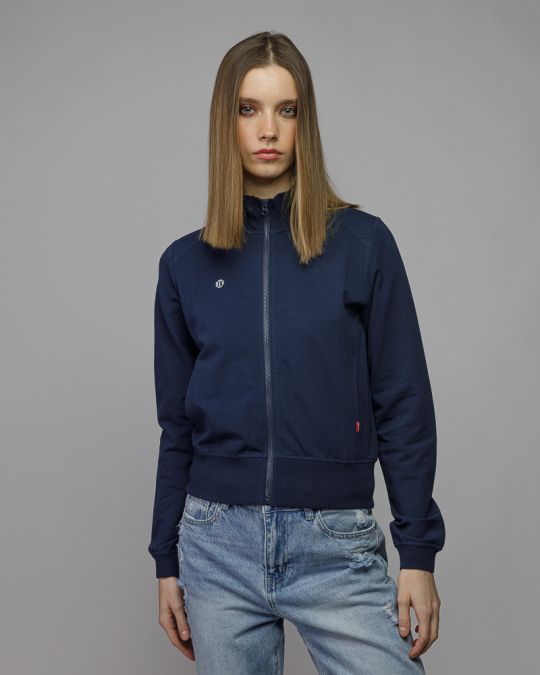 BLUE WOMEN'S ZIP SWEATER 2D26SS4586KA0705