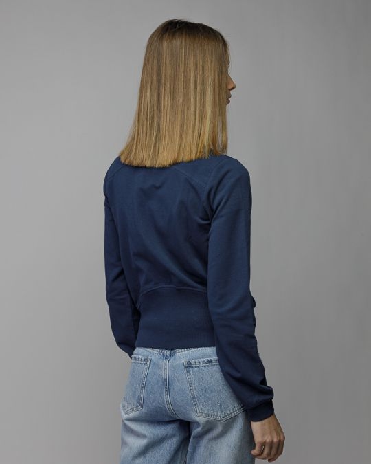 BLUE WOMEN'S ZIP SWEATER 2D26SS4586KA0705