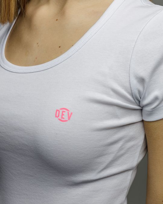 WHITE WOMEN'S SHORT SLEEVE T-SHIRT 2D26SS4521SS3305