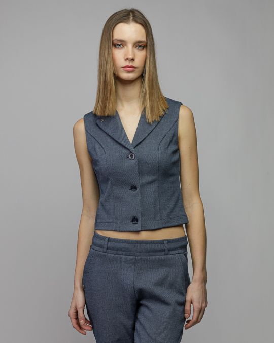 KÉK NŐI MELLÉNY 2D26SS7504SL0705