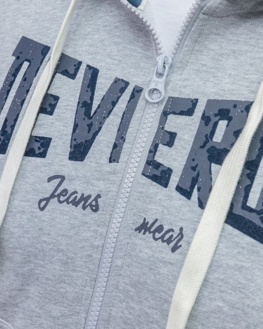 SZÜRKE FÉRFI CIPZÁRAS PULÓVER 1D26SS4084KA0705