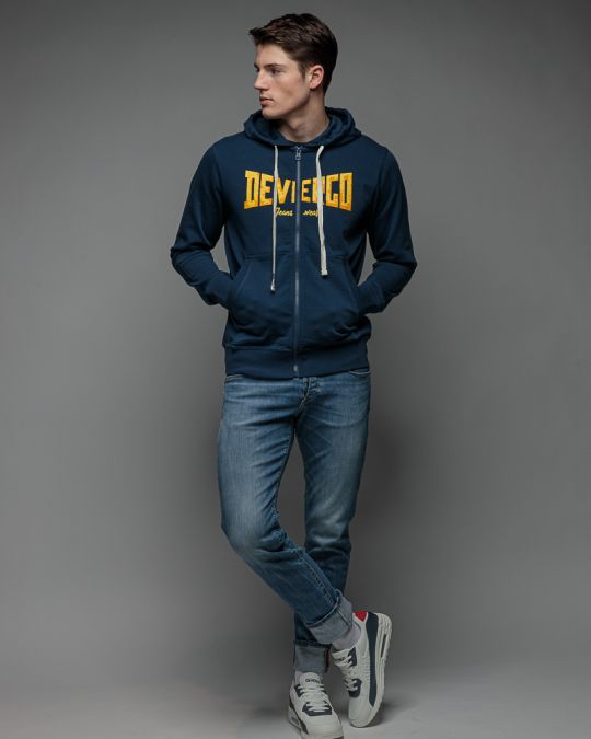 KÉK FÉRFI CIPZÁRAS PULÓVER 1D26SS4084KA0705