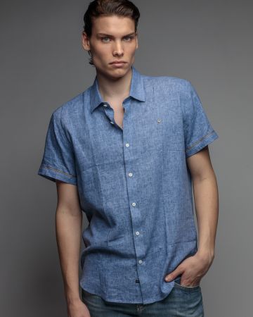 KÉK FÉRFI ING 1D26SS5006SS1301