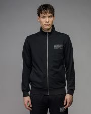 FEKETE FÉRFI CIPZÁRAS PULÓVER