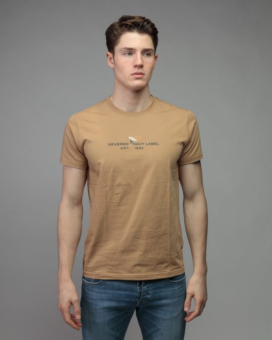 BROWN MEN'S SHORT SLEEVE T-SHIRT 1D26SS4018SS0105