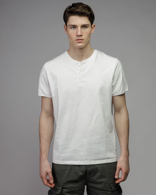 WHITE MEN'S SHORT SLEEVE T-SHIRT 1D26SS4023SS0105