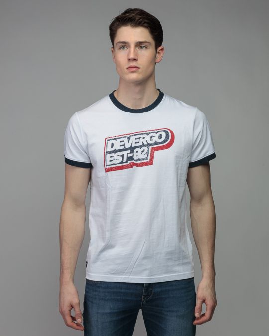 WHITE MEN'S SHORT SLEEVE T-SHIRT 1D26SS4024SS0105