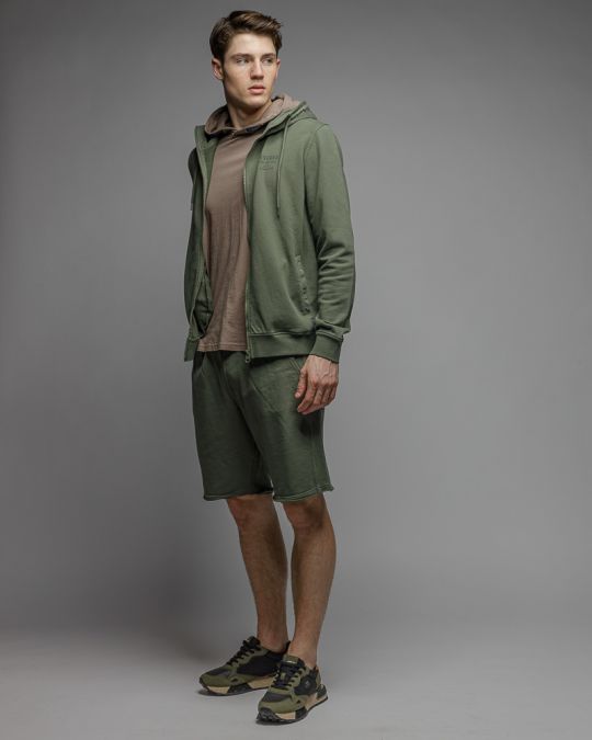 KHAKI FÉRFI CIPZÁRAS PULÓVER 1D26SS4083KA0706