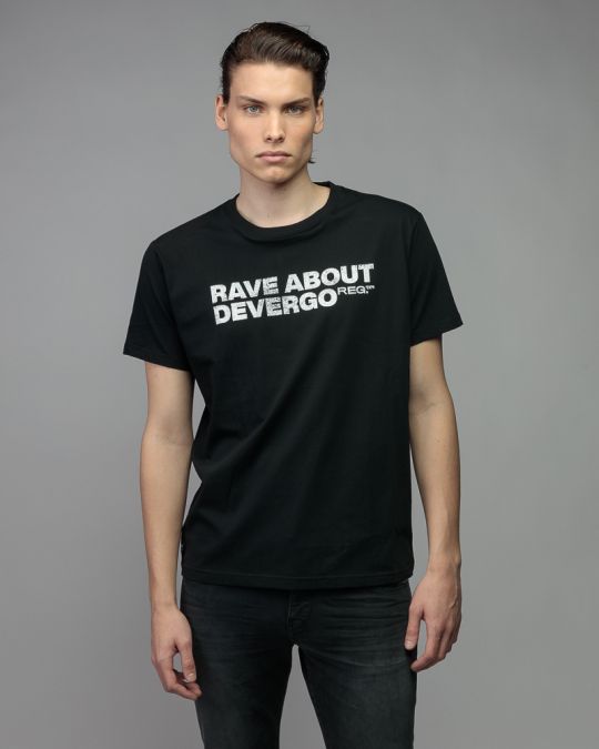 BLACK MEN'S SHORT SLEEVE T-SHIRT 1D26SS4040SS0105