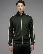 KHAKI FÉRFI CIPZÁRAS PULÓVER