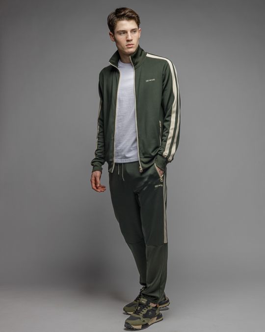 KHAKI FÉRFI CIPZÁRAS PULÓVER 1D26SS4081KA0701