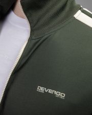 KHAKI FÉRFI CIPZÁRAS PULÓVER