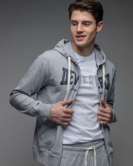 SZÜRKE FÉRFI CIPZÁRAS PULÓVER 1D26SS4084KA0705