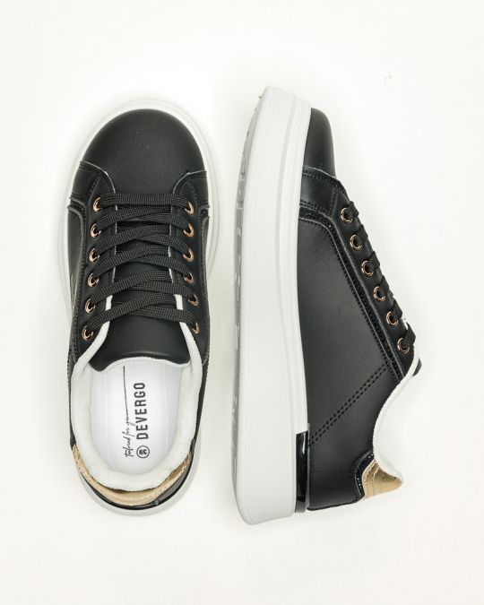 FEKETE NŐI SNEAKER  - LEONI DE26SS5531PU UL