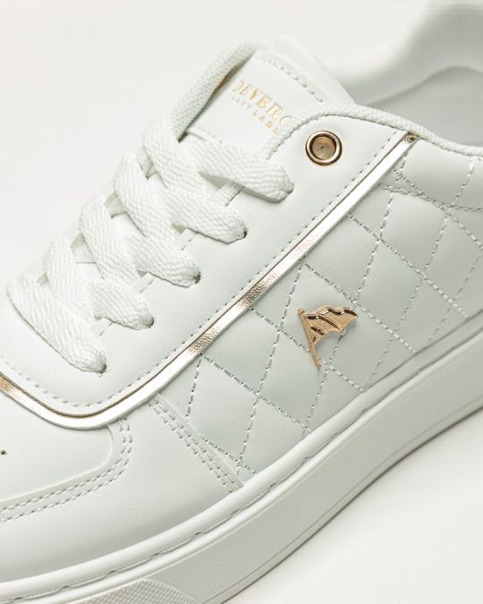 FEHÉR NŐI SNEAKER  - LAURA DE26SS5518PU UL