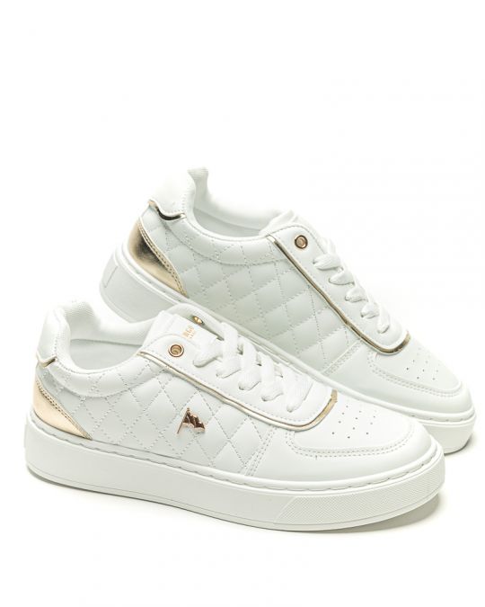 FEHÉR NŐI SNEAKER  - LAURA DE26SS5518PU UL