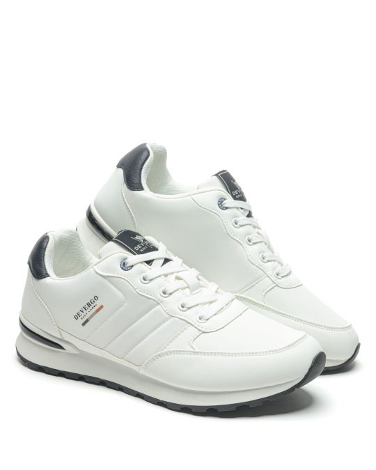 WHITE MEN'S SNEAKER  - PINTO DE26SS4037PU HI
