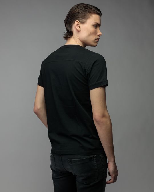BLACK MEN'S SHORT SLEEVE T-SHIRT 1D26SS4034SS0105
