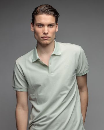 GREEN MEN'S SHORT SLEEVE POLO SHIRT 1D26SS4037SS2405