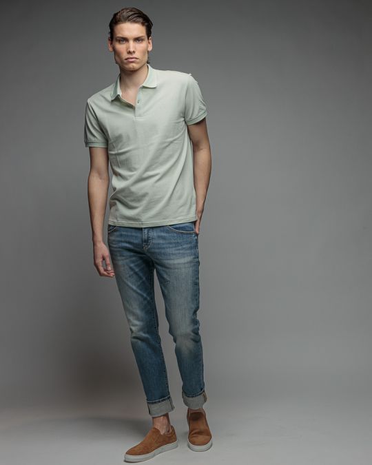 ZÖLD MEN'S SHORT SLEEVE POLO SHIRT 1D26SS4037SS2405