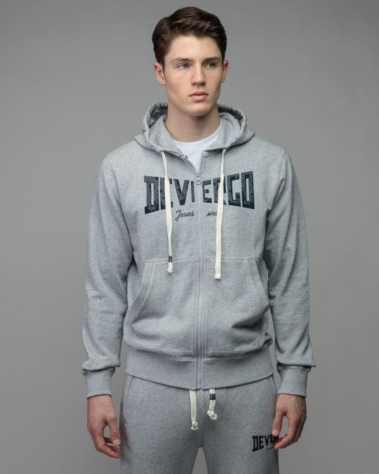 SZÜRKE FÉRFI CIPZÁRAS PULÓVER 1D26SS4084KA0705