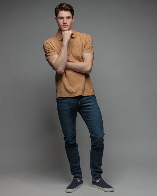 BROWN FÉRFI RÖVID UJJÚ GALLÉROS PÓLÓ 1D26SS4074SS0105