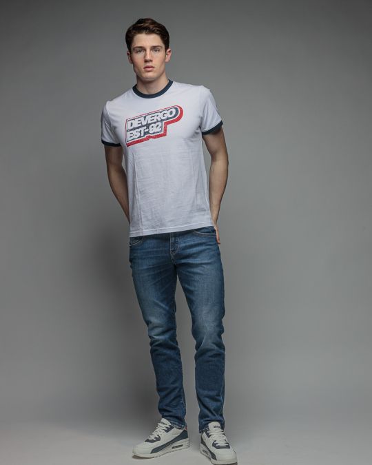 WHITE MEN'S SHORT SLEEVE T-SHIRT 1D26SS4024SS0105