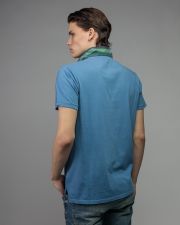 KÉK FÉRFI RÖVID UJJÚ PÓLÓ