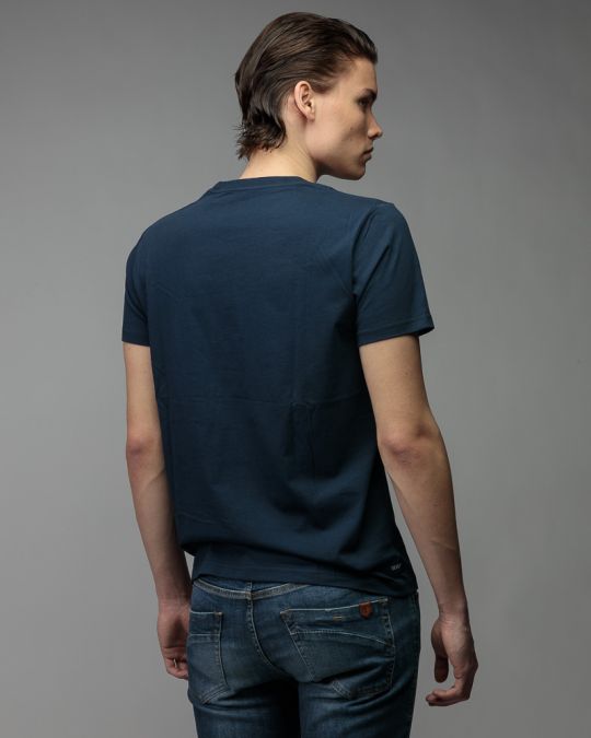 BLUE MEN'S SHORT SLEEVE T-SHIRT 1D26SS4027SS0105