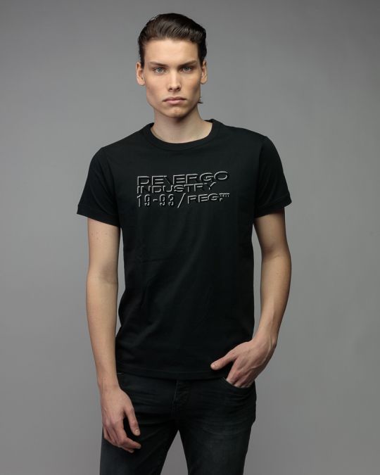 FEKETE FÉRFI RÖVID UJJÚ PÓLÓ 1D26SS4034SS0105