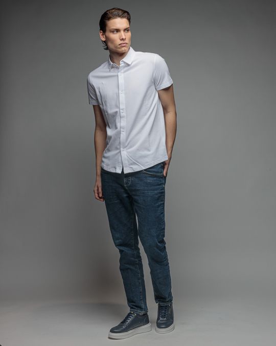 WHITE MEN'S SHIRT 1D26SS5008SS2405