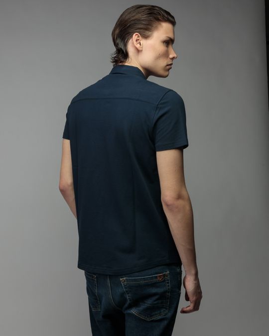 BLUE MEN'S SHIRT 1D26SS5008SS2405